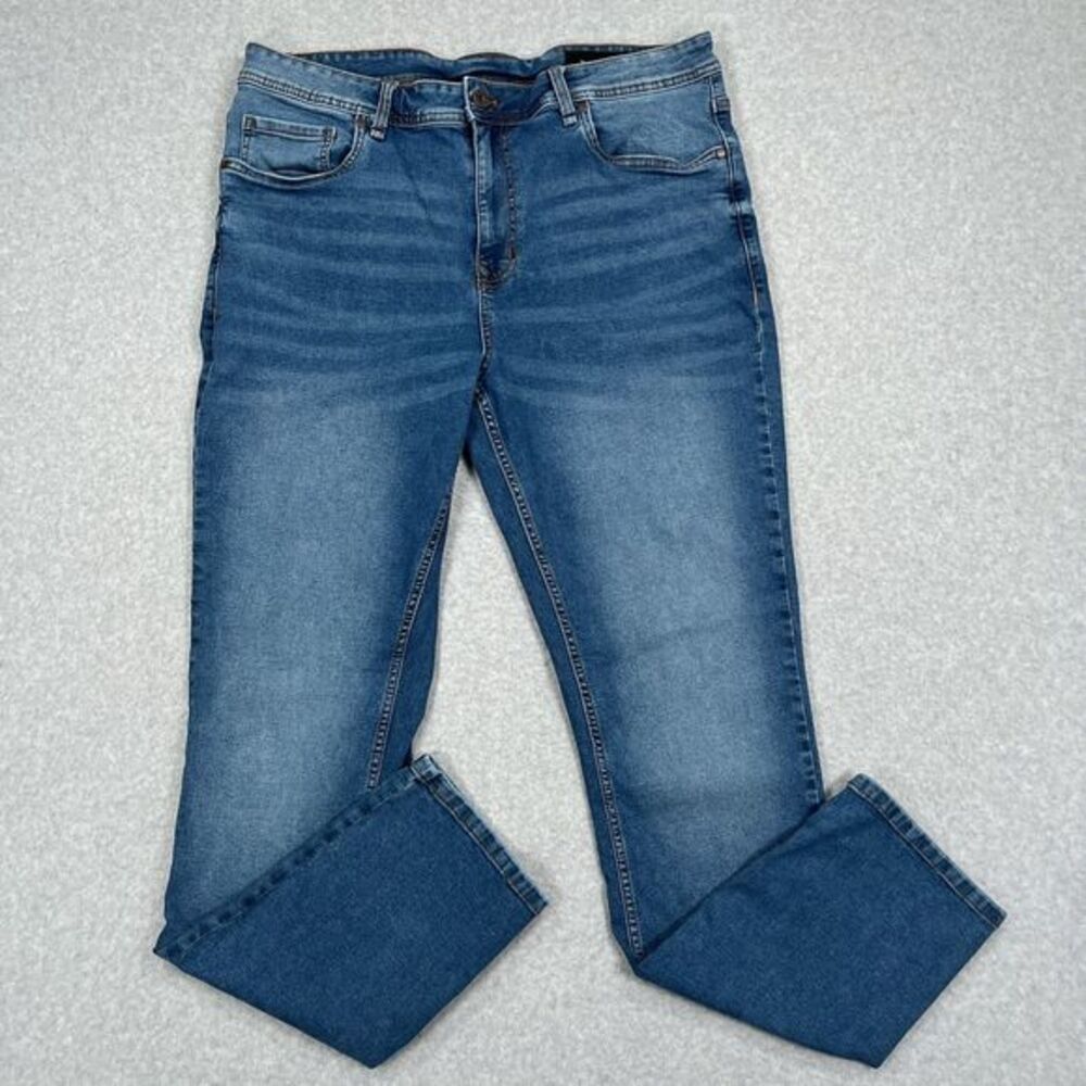 The Perfect Jean NYC Jeans Mens 38 x 34 (37x33) Medium‎ Slim Thick Stretch Denim